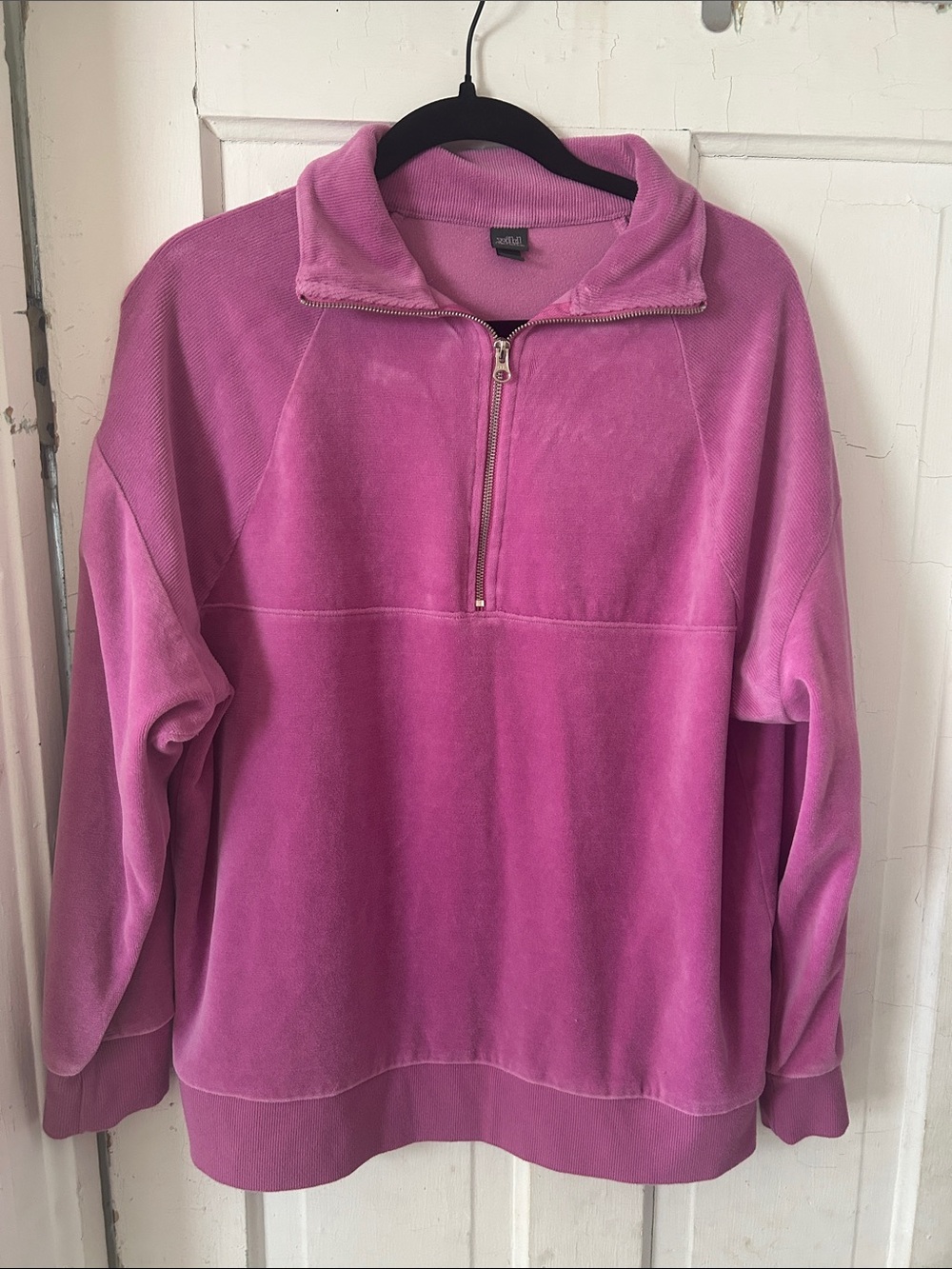 wild fable Magenta Half-Zip Pullover Sweater